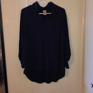 Navy blue blouse